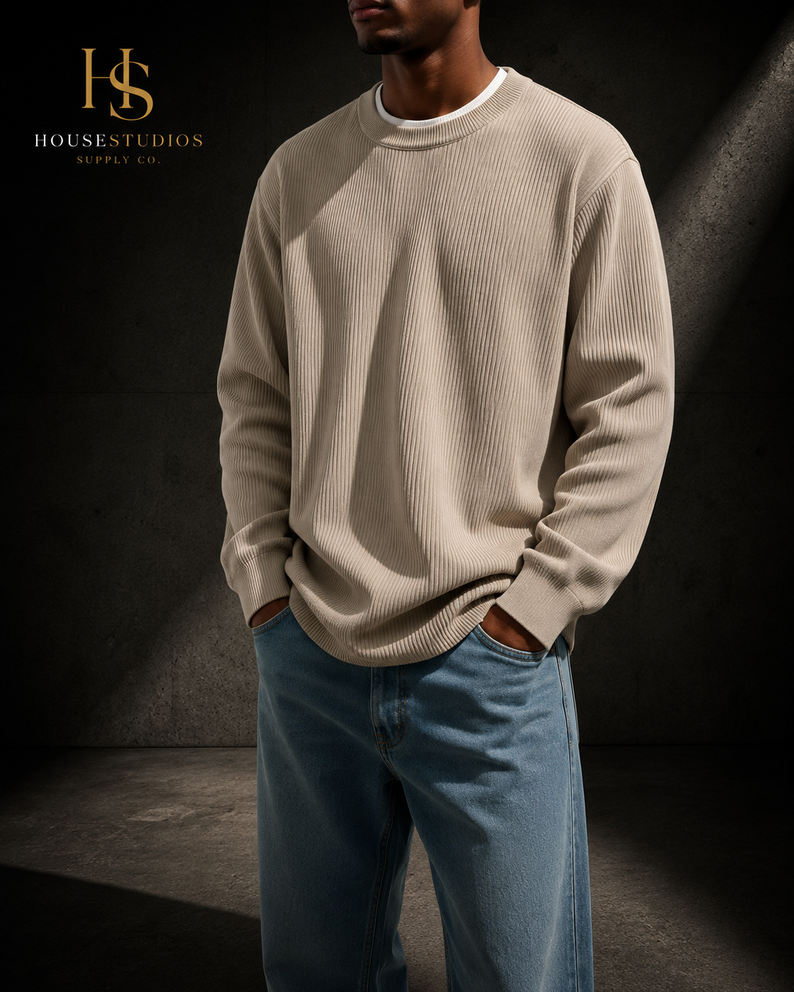 Buzo Oversize Premium Corderoy Crudo