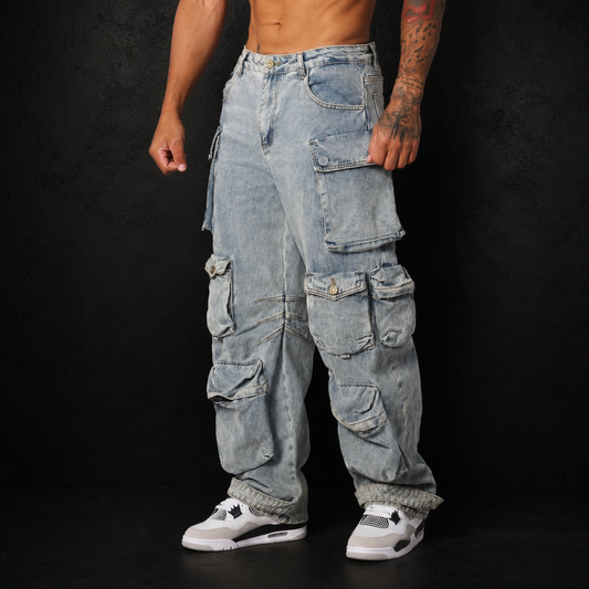 Pantalon Cargo Baggy Retro HS