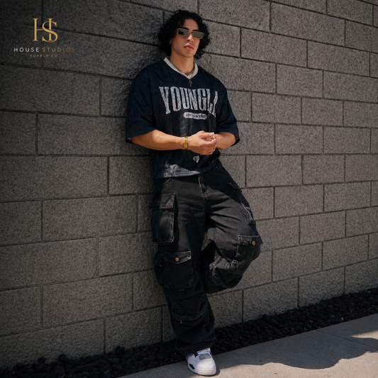 Pantalon Cargo Baggy Retro HS