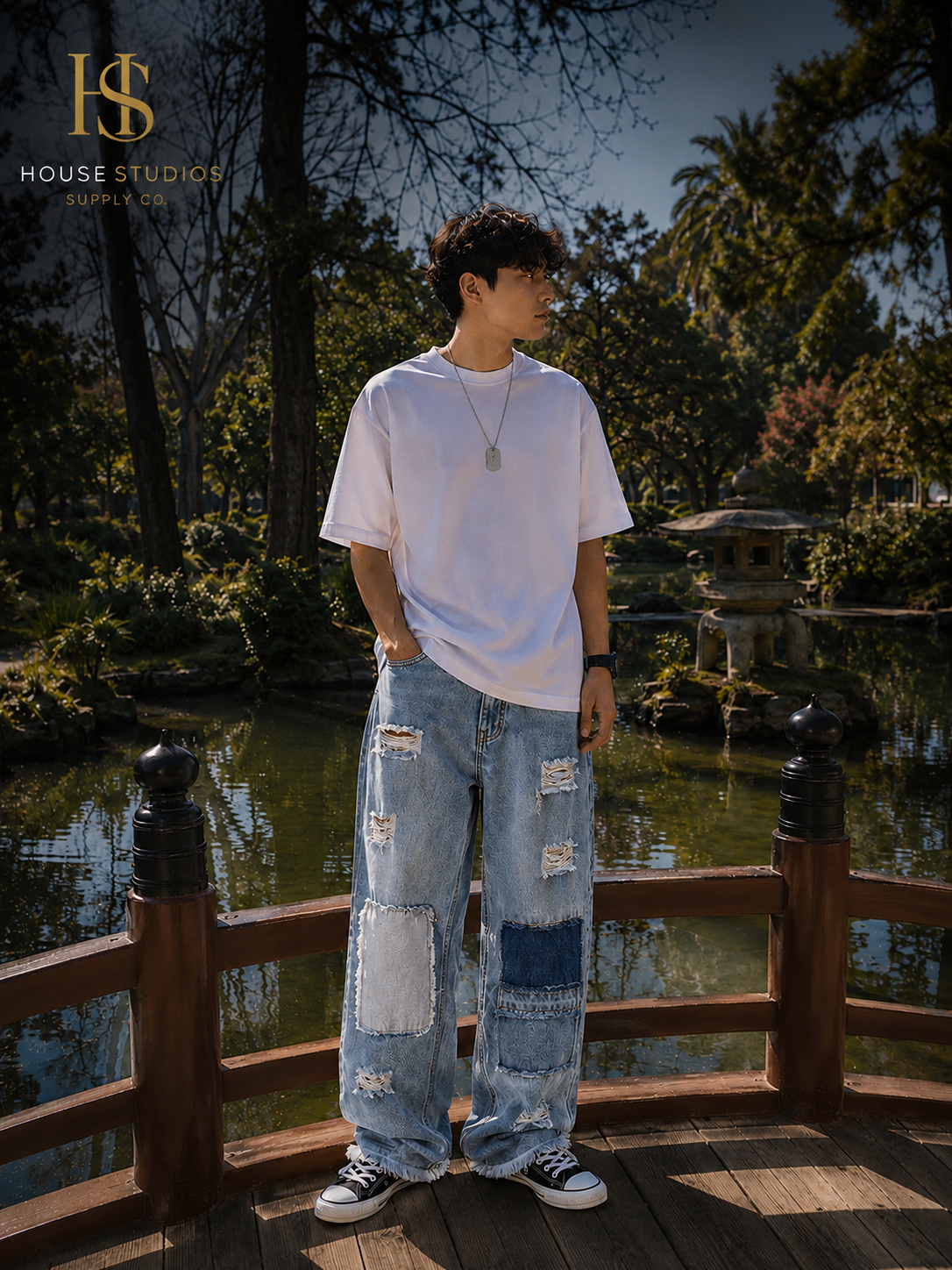Pantalon Baggy Patchwork HS