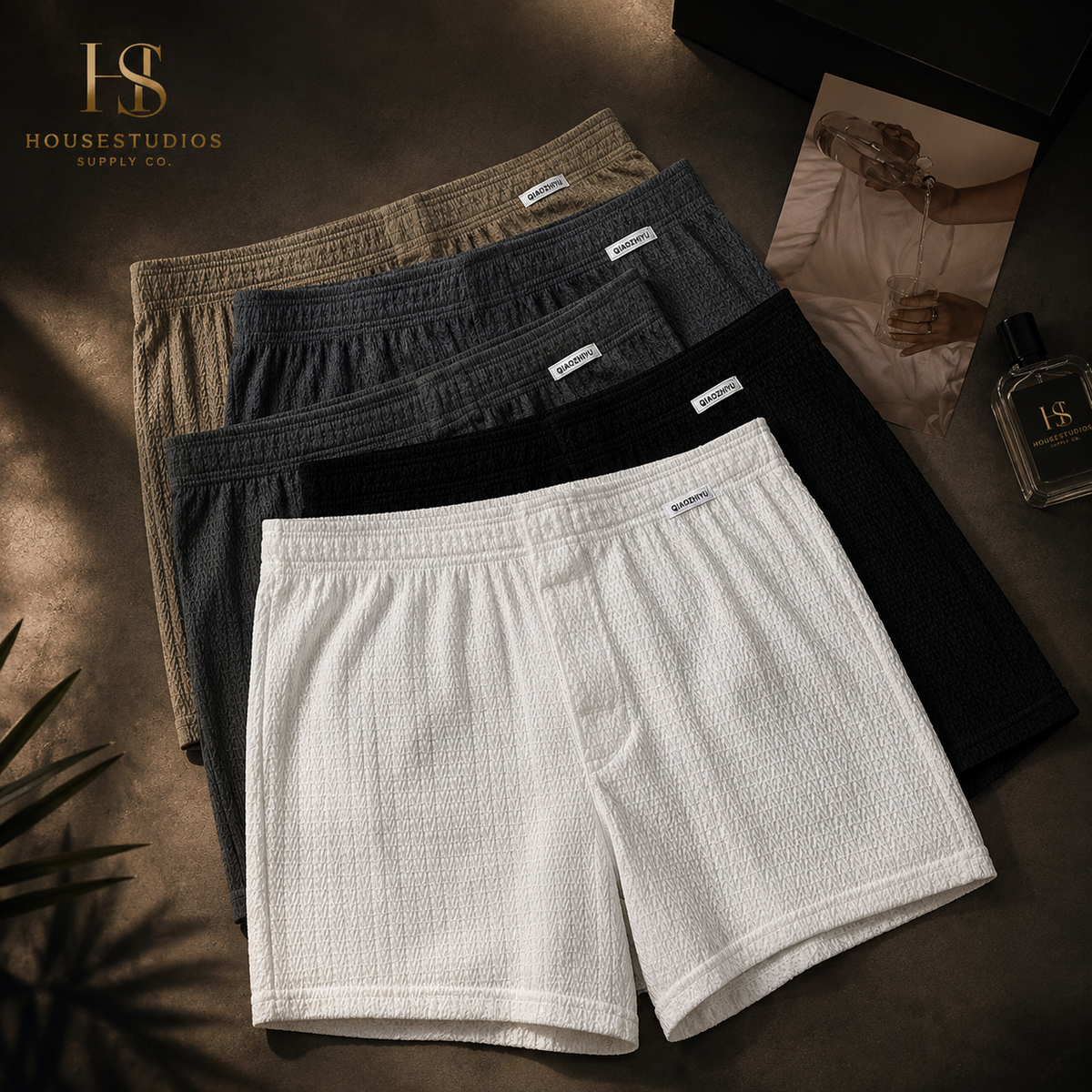 Shorts Jacquard de Seda Fría