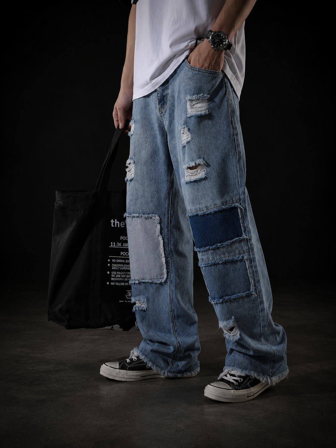 Pantalon Baggy Patchwork HS