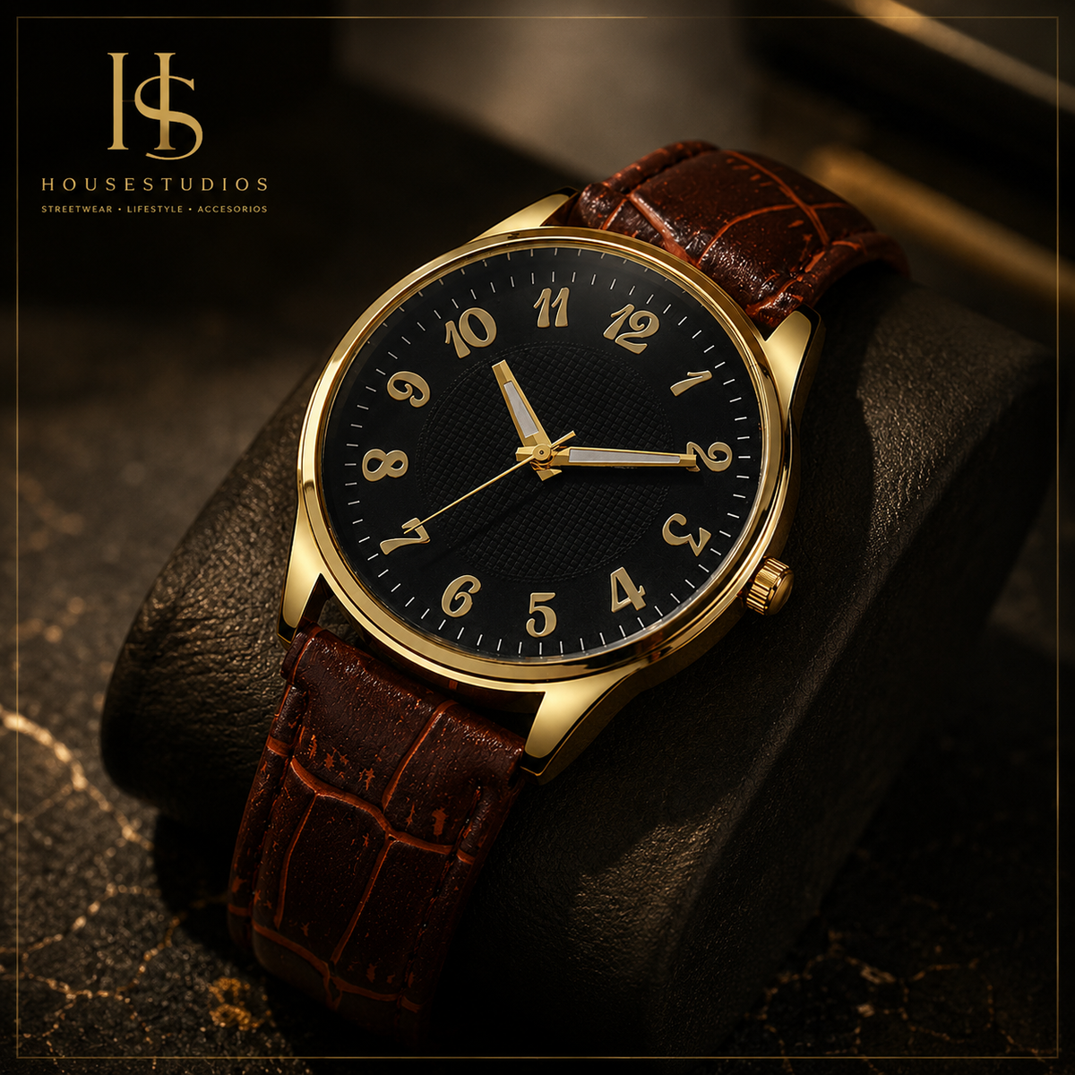 Reloj de Cuarzo para Hombre con Correa de Cuero – Diseño Elegante