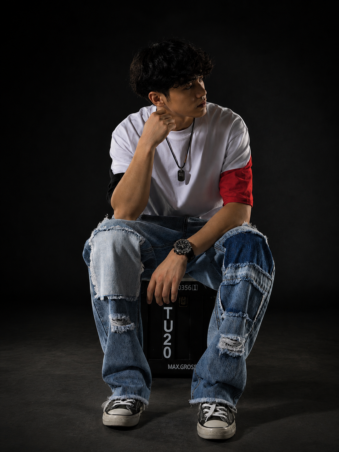 Pantalon Baggy Patchwork HS